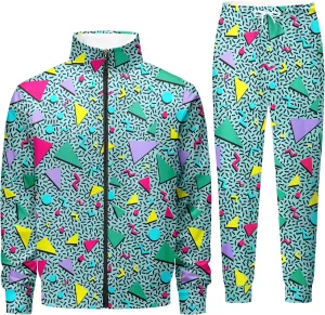 001 80s/90s Outfit for Men, Sweatsuit Set, Tracksuit, 01-S