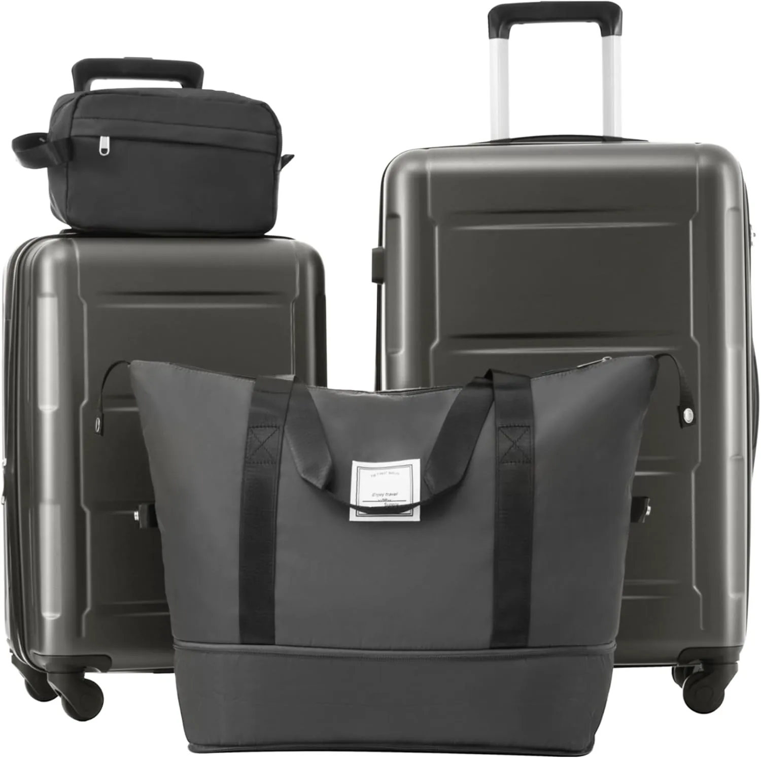 2 Piece Luggage Set with Expandable Spinner Wheels ABS Lightweight Suitcase with TSA Lock 20inch 24inch