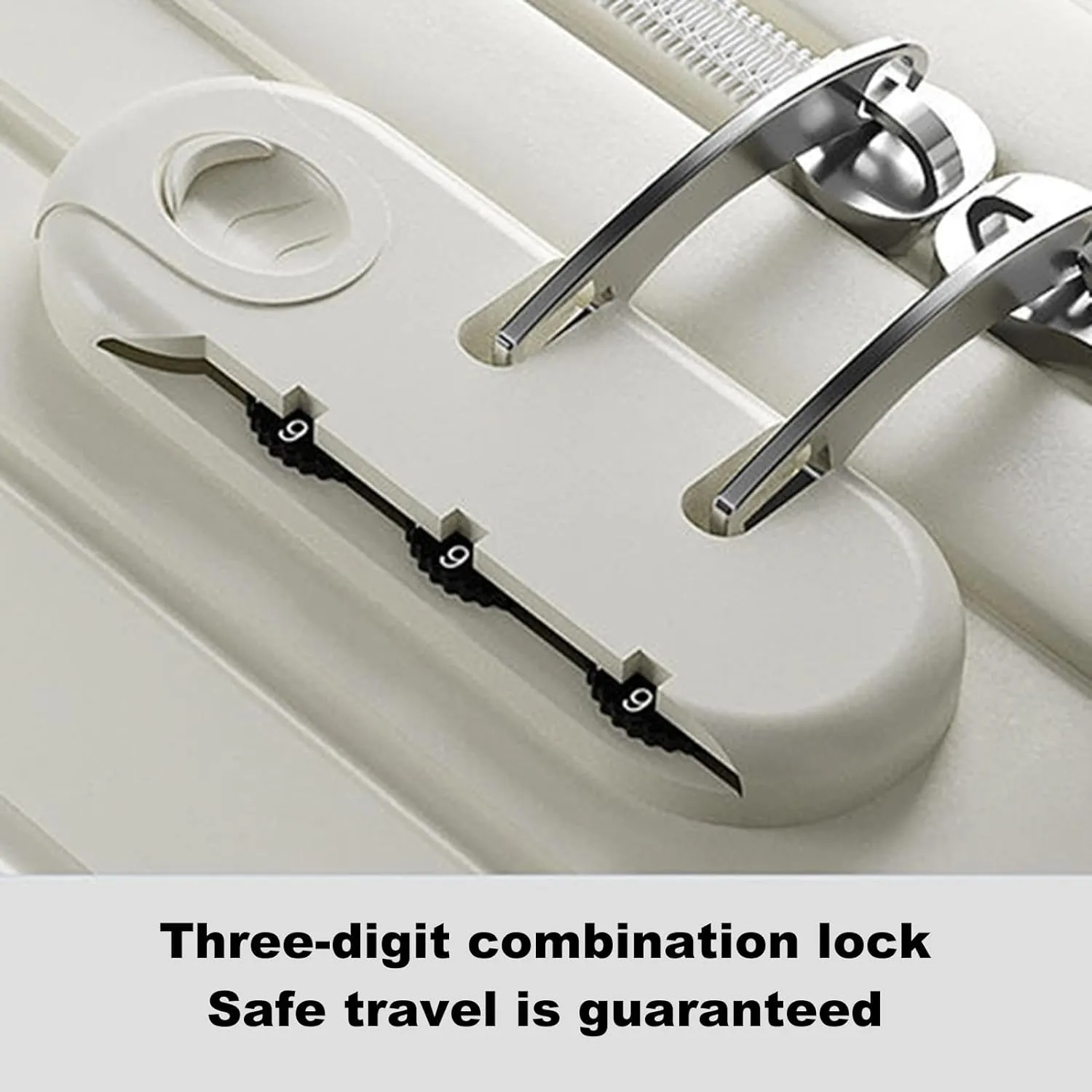 20 inch Carry On Luggage Travel Expandable Suitcase with Folding Cup Holder, Usb Charging Port, Hard Shell White 20Inch
