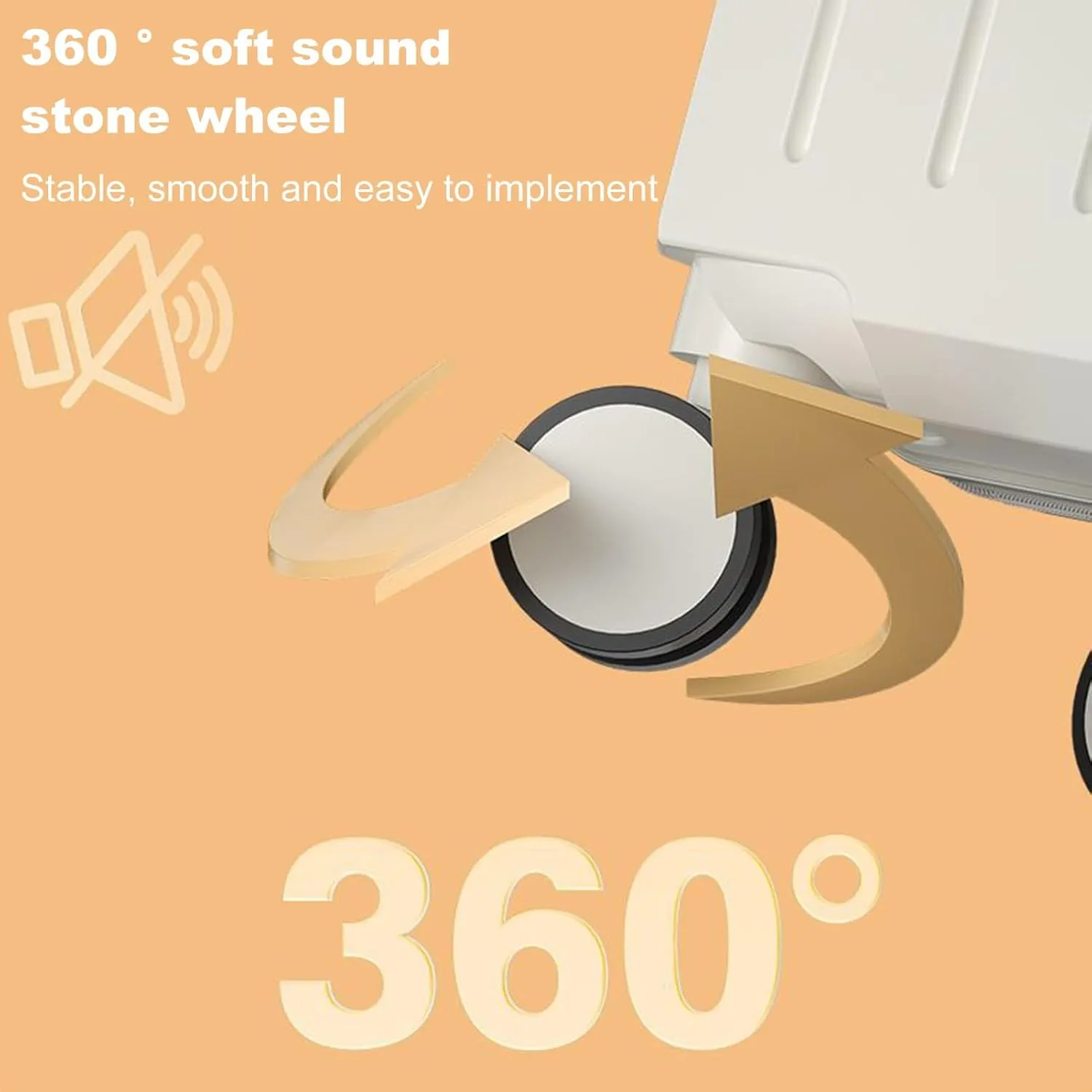 20 inch Carry On Luggage Travel Expandable Suitcase with Folding Cup Holder, Usb Charging Port, Hard Shell White 20Inch