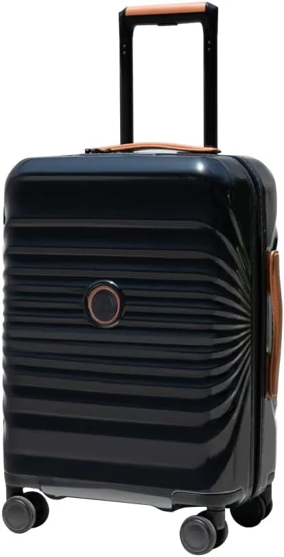 28" Lightweight Hardshell Luggage - Expandable Checked Suitcase with Lock, USB Charging Port & Wheel Lock - Spinner Wheels & Leather Handle (Black   ABS PC)