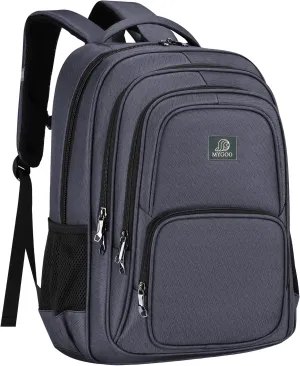 29L Dark Grey Carry On Travel Laptop Backpack | Unisex Bookbag with USB Port | Ideal for College Students, Teachers, and Travellers