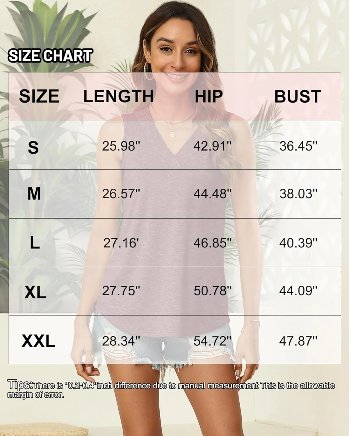 3 Pack Women's V Neck Tank Tops Summer Casual Sleeveless Loose Fit Basic T Shirts 2025 Fashion Beach Vacation Clothes