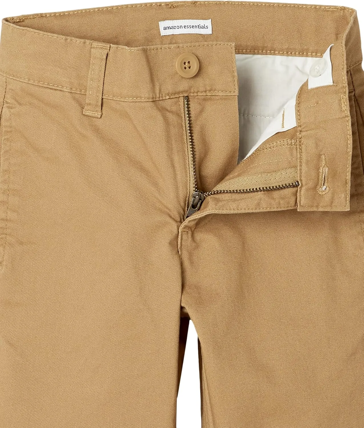 Amazon Essentials Boys and Toddlers' Uniform Straight-Fit Flat-Front Chino Khaki Pants, Multipacks