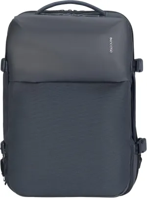 A.R.C. Travel Pack - ReSpun 100% Recycled Polyester, 38L Backpack, RFID-Blocking, Shoe Compartment, Expansion Zipper, Ergonomic Straps, Laptop Compartment for 16 PC/Mac, Travel Pass Through - Navy
