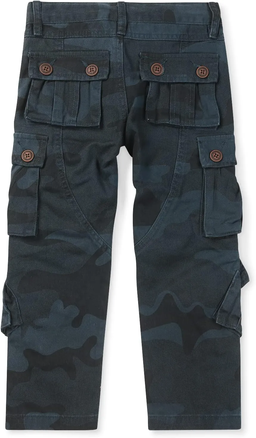 Boys' Camo Military Cargo Pants, 8 Pockets Casual Outdoor Scout Hiking Trousers