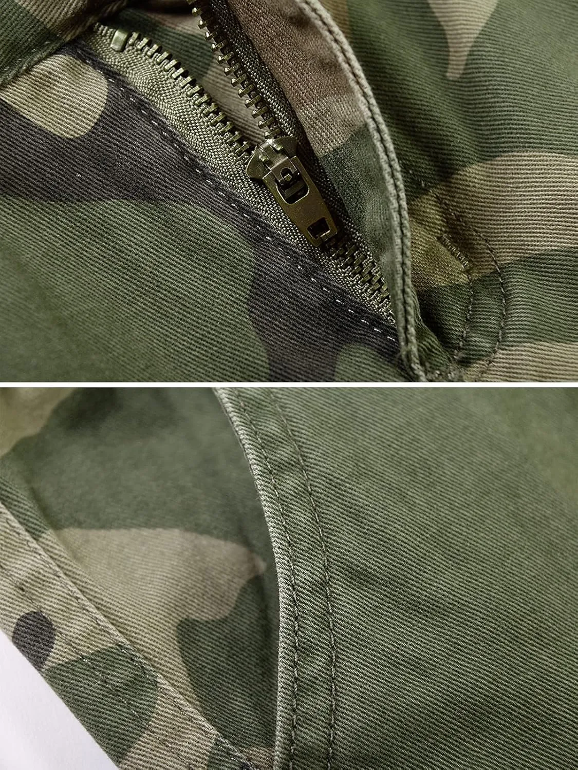 Boys' Camo Military Cargo Pants, 8 Pockets Casual Outdoor Scout Hiking Trousers