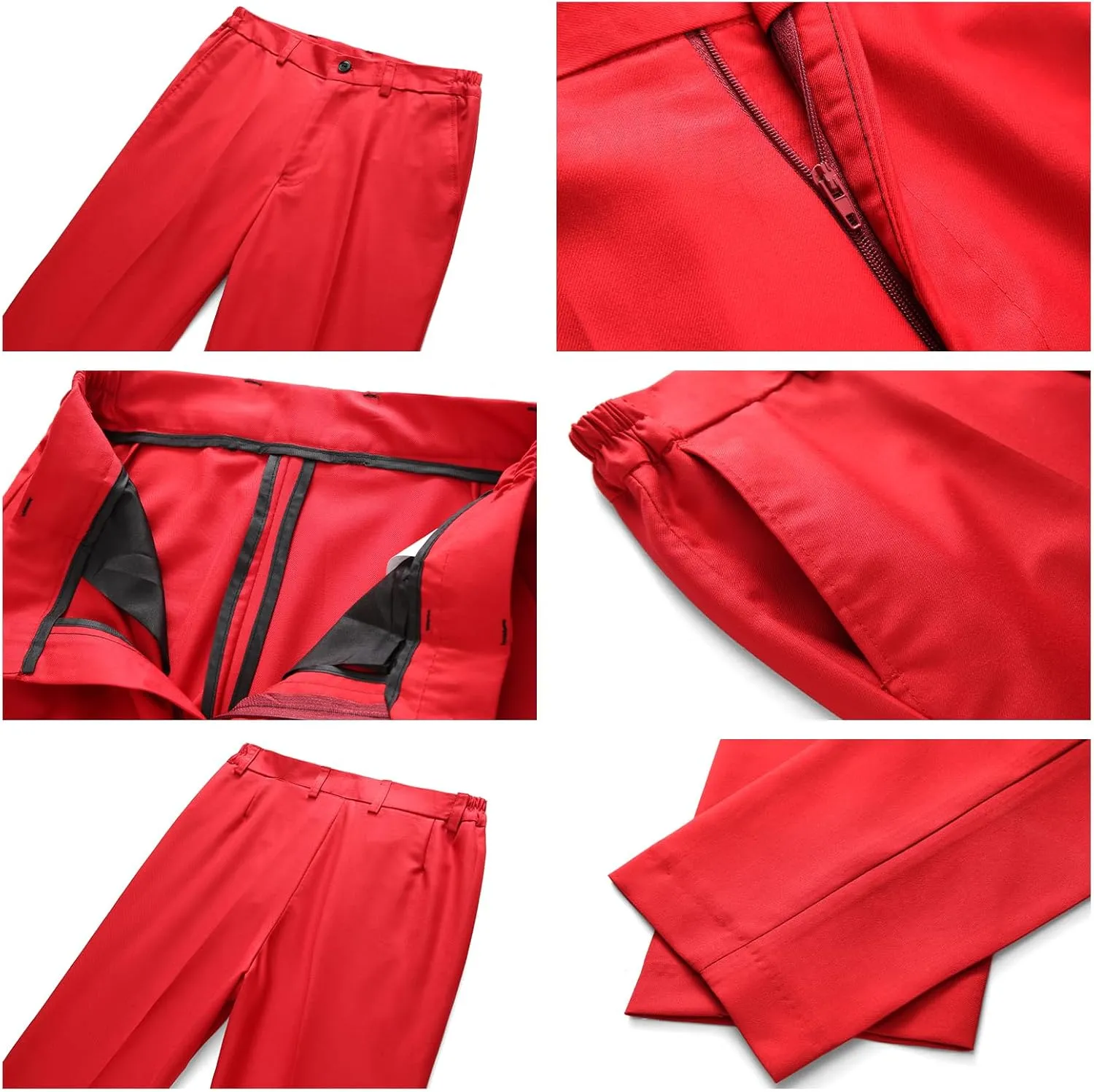 Boys Suits 3 Piece Slim Fit Formal Set One Button Solid Tuxedo Jacket Vest Pant for Kids Prom Wedding 4-16 Years Peak Lapel