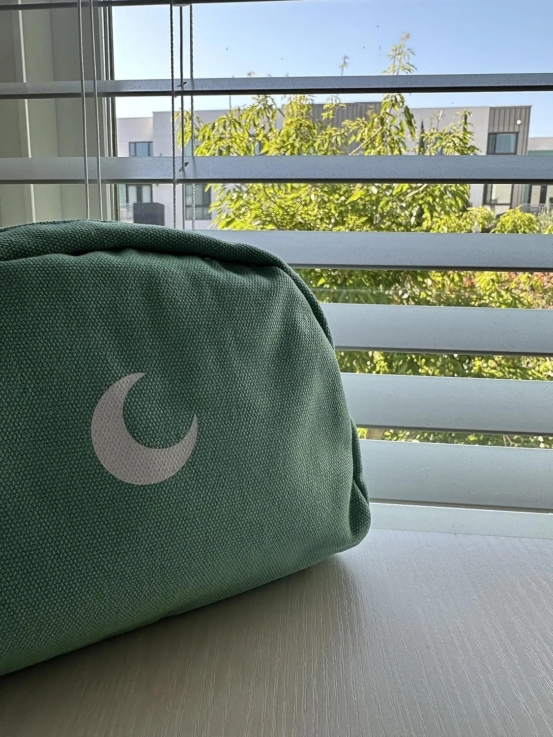 Brando Moon Smell Proof Makeup Bag with Moon - Carbon Neutralizing Fabric - Air Tight Zippers (Green)