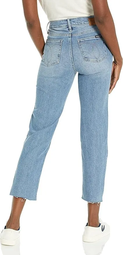 Calvin Klein Women's Super High Rise Straight Denim