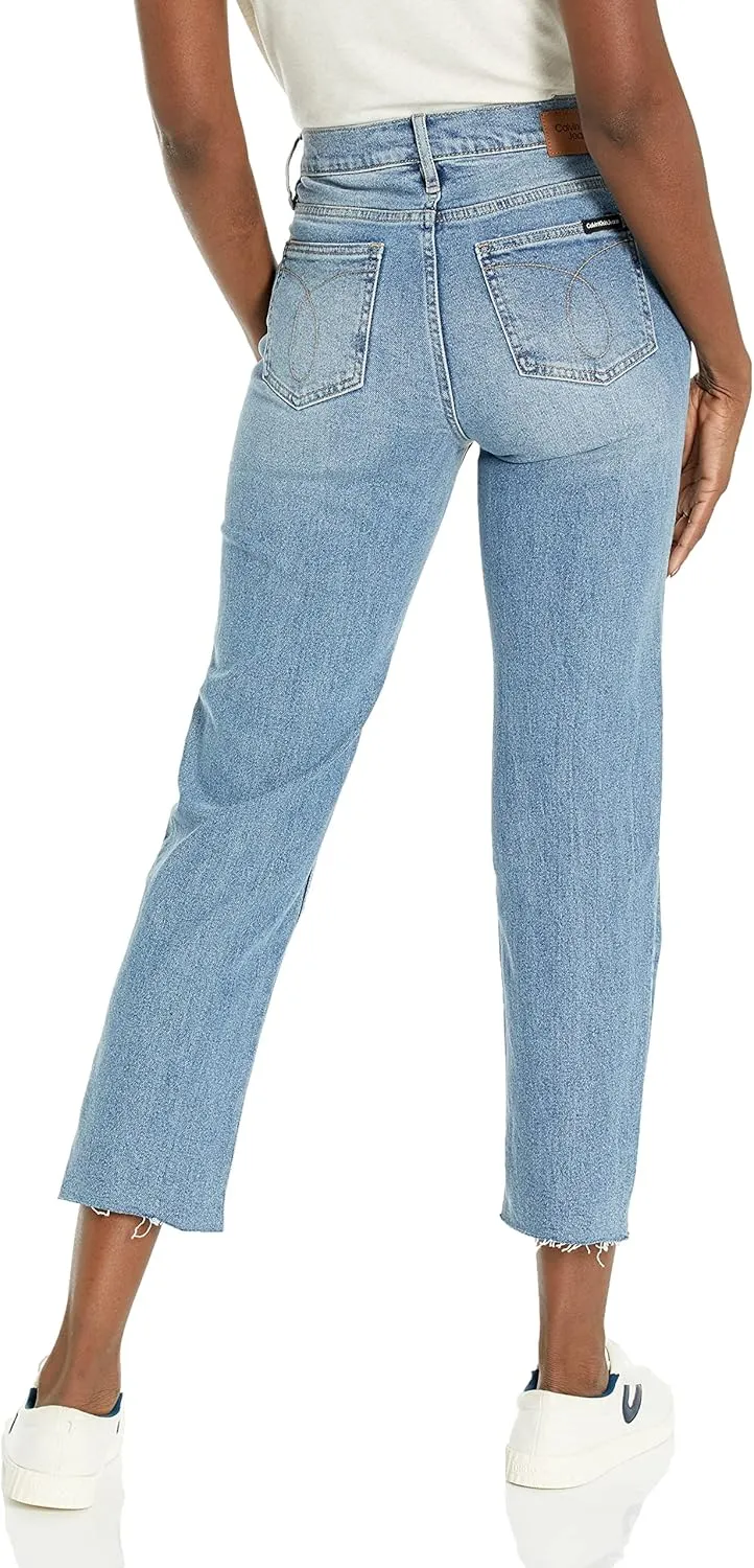 Calvin Klein Women's Super High Rise Straight Denim