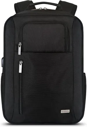 CODi Magna 17.3" Laptop Backpack  TSA-Friendly, Anti-Theft, USB Charging Port, Padded Laptop & Tablet Compartments, Water-Resistant Business Travel Bag for Men & Women