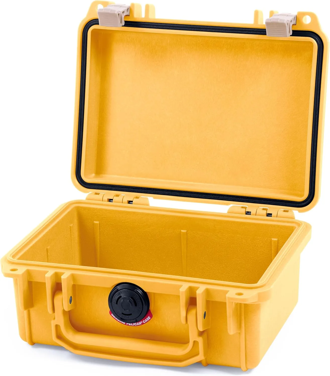ColorCase Pelican Protector 1120 Case Yellow - Small Size Waterproof Case (Case Only) - Desert Tan Latches