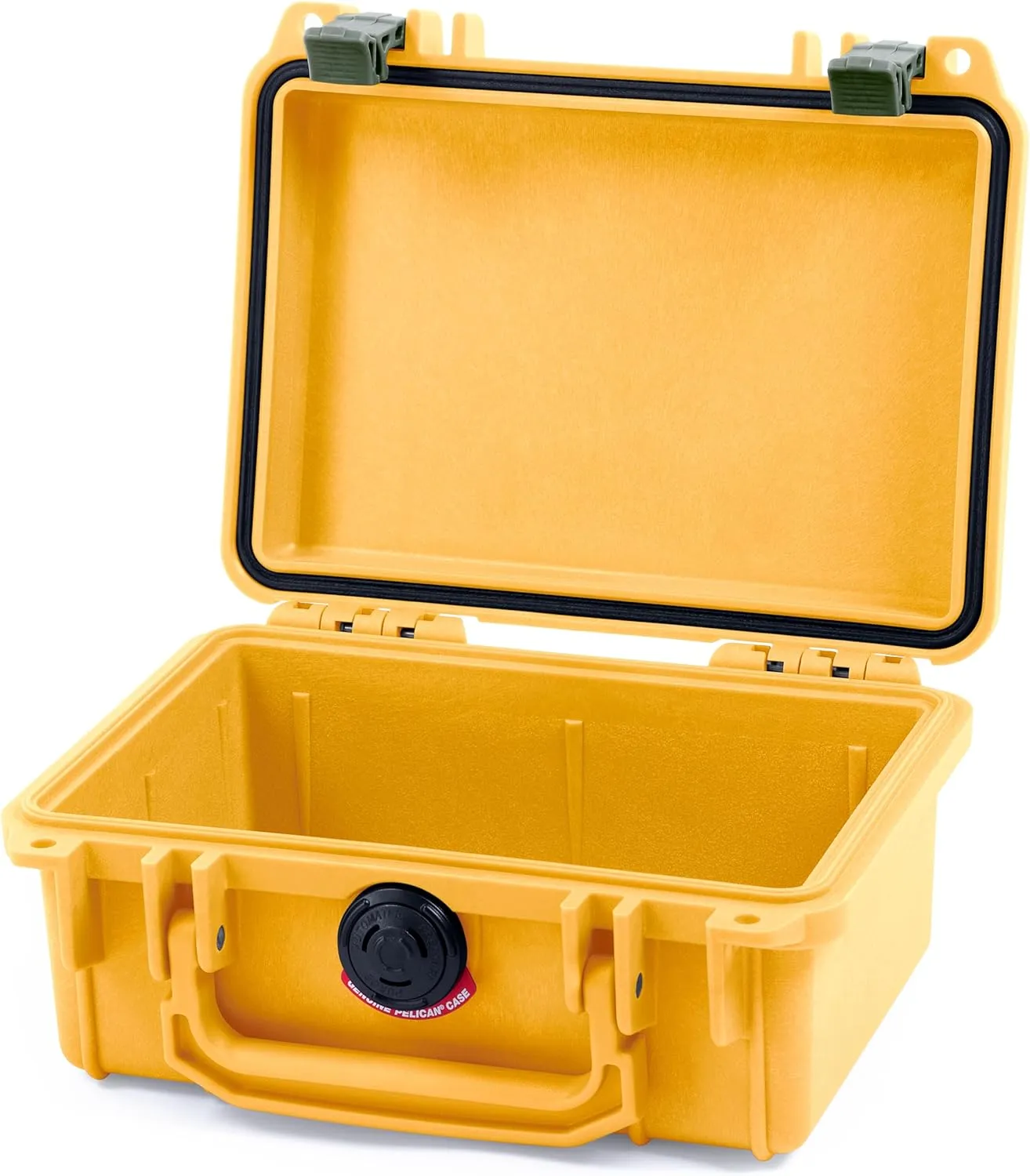 ColorCase Pelican Protector 1120 Case Yellow - Small Size Waterproof Case (Case Only) - OD Green Latches