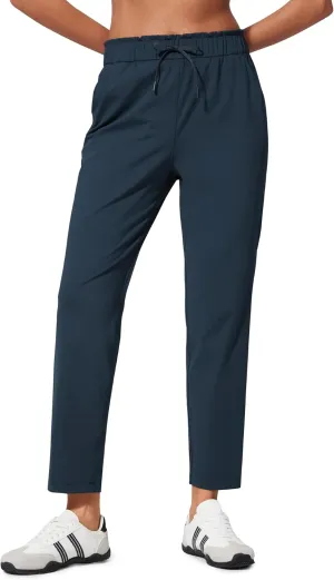 CRZ YOGA 4-Way Stretch Ankle Pants for Women High Waisted 7/8 Casual Dress Travel Golf Work Sweatpants with Pockets