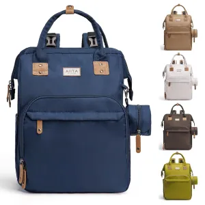 Diaper Bag Backpack, Multifunction Diaper Bag with Changing Station, Stylish Baby Bags, Large Unisex Diaper Backpack for Mom and Dad, Baby Registry Search, Portable Changing Pad  Navy Blue