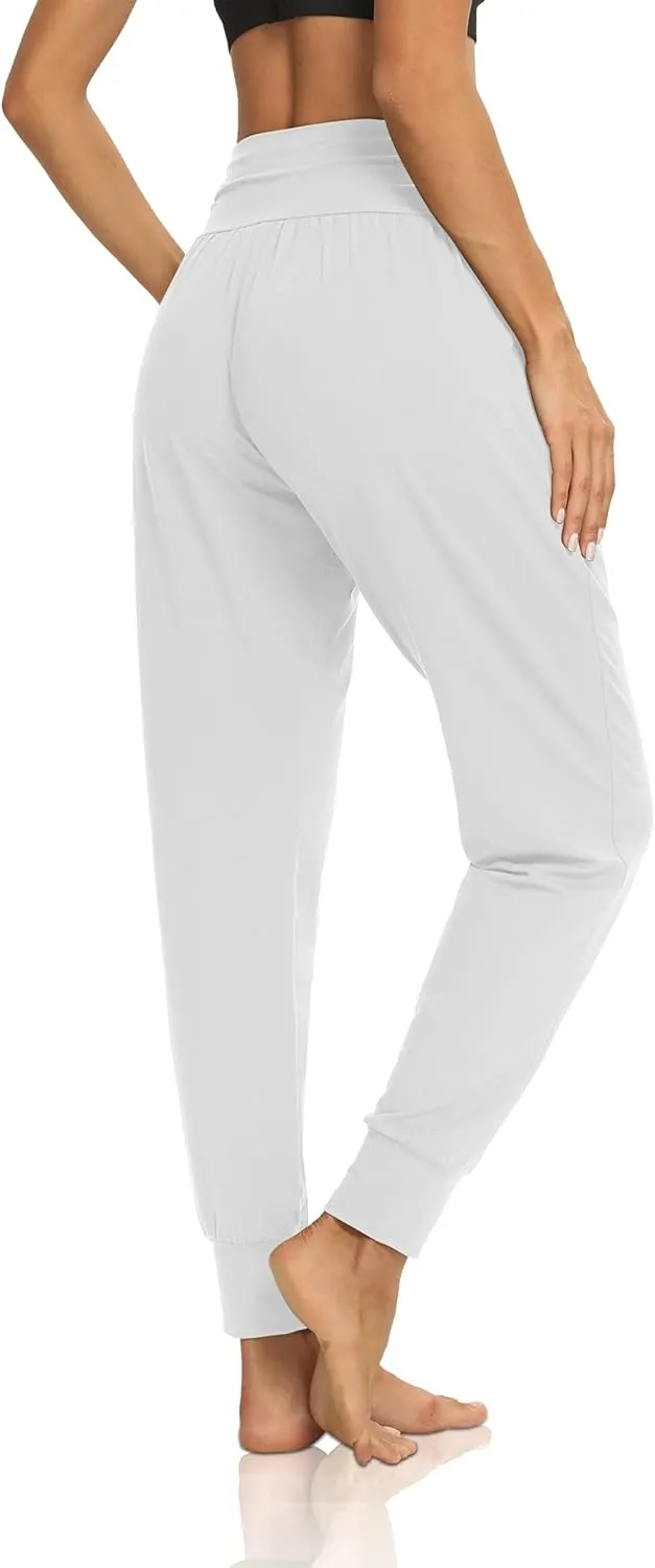 DIBAOLONG Womens Yoga Sweatpants Loose Workout Harem Joggers Casual Comfy Lounge Pajama Pants with Pockets