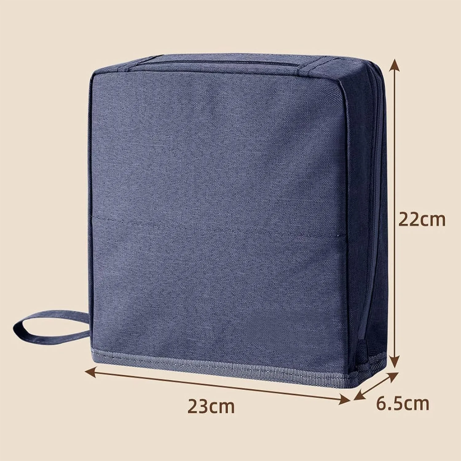 Doresty Makeup Bag, Doresty Standing Makeup Bag, Multi-purpose Large Capacity Oxford Cloth Standing Makeup Bags, Waterproof, Portable (Beige)