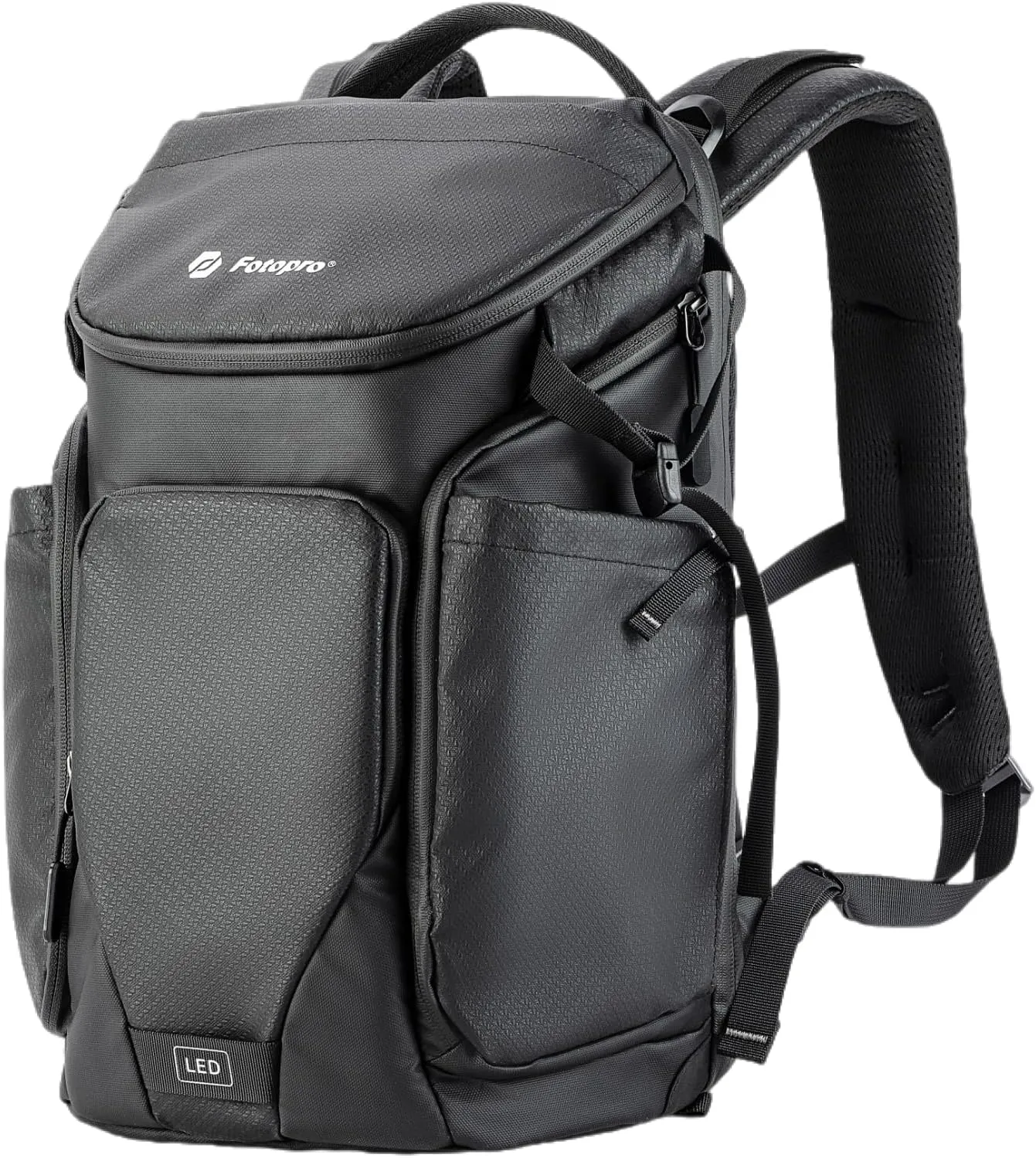 Fotopro 17.6L Camera Backpack Bag, Waterproof Large Tactical Travel Backpapck Camera Case with 15.6 inch Laptop Compartment Compatible with DSLR Camera Lens Laptop Tablet Drone Tripod