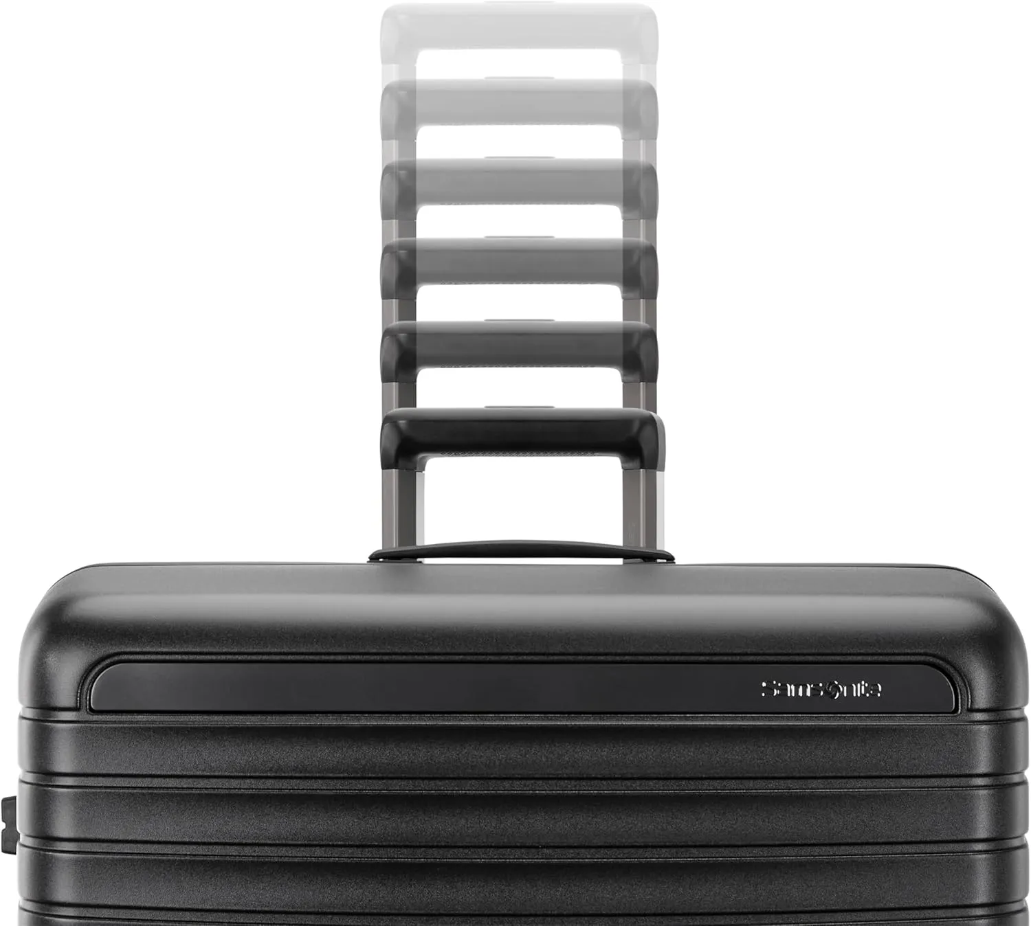 Framelock Max 21 Carry-On Hardshell Zipperless Luggage - Highly Secure Integrated Eazylock Mechanism - RightHeight Adjustable Handle System - 360 Spinner Wheels - Airline Approved - Asphalt Black