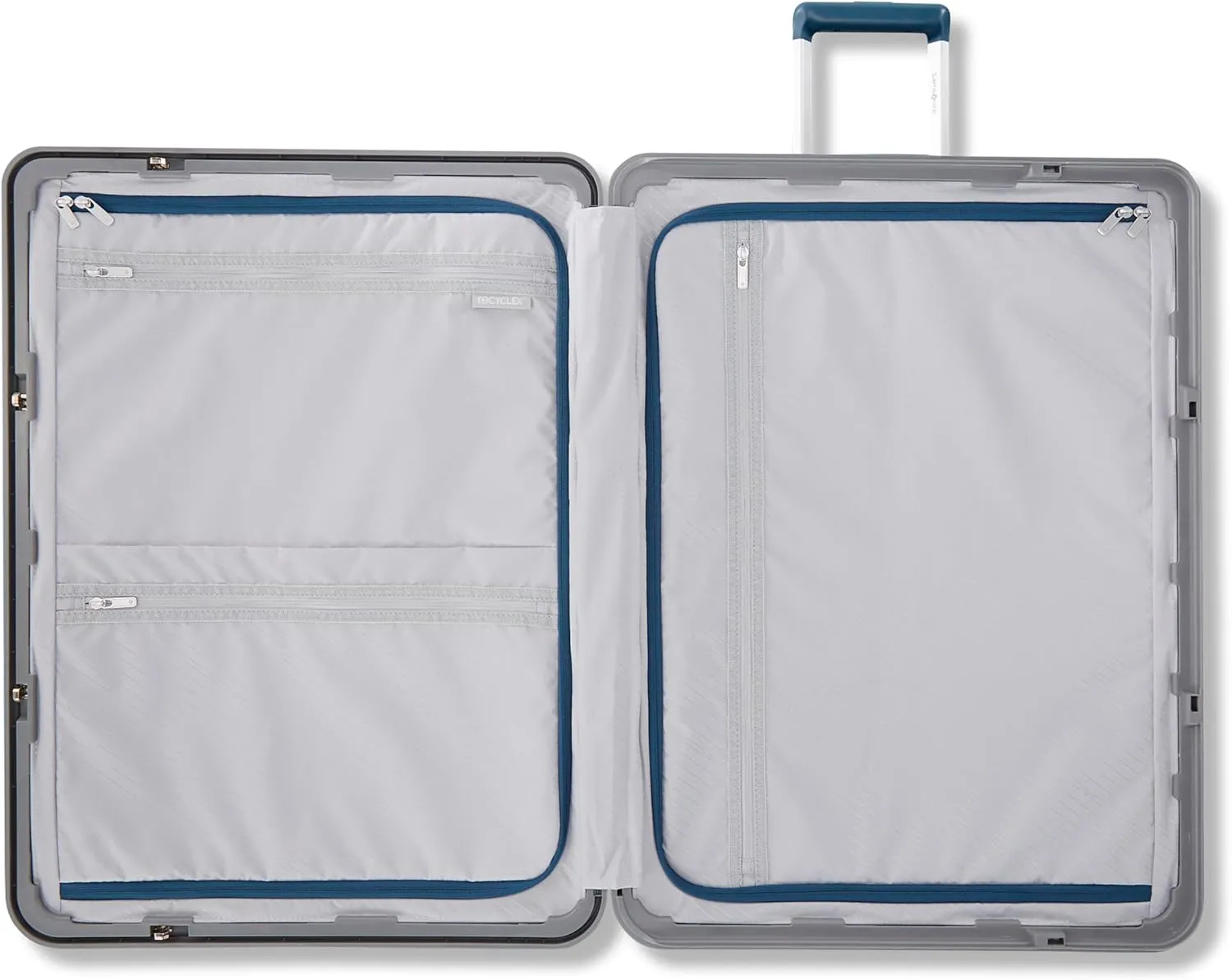 Framelock Max 29" Large Checked Hardshell Zipperless Luggage - Highly Secure Integrated Eazylock Mechanism - RightHeight Adjustable Handle - 360 Spinner Wheels - Airline Approved - Emerald Teal