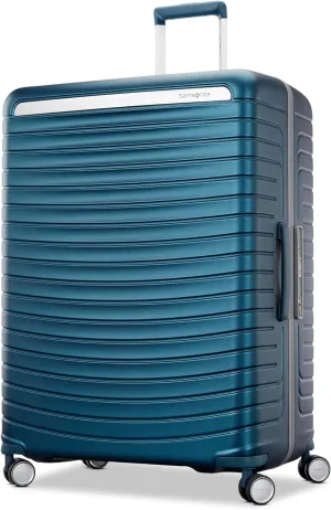 Framelock Max 29" Large Checked Hardshell Zipperless Luggage - Highly Secure Integrated Eazylock Mechanism - RightHeight Adjustable Handle - 360 Spinner Wheels - Airline Approved - Emerald Teal