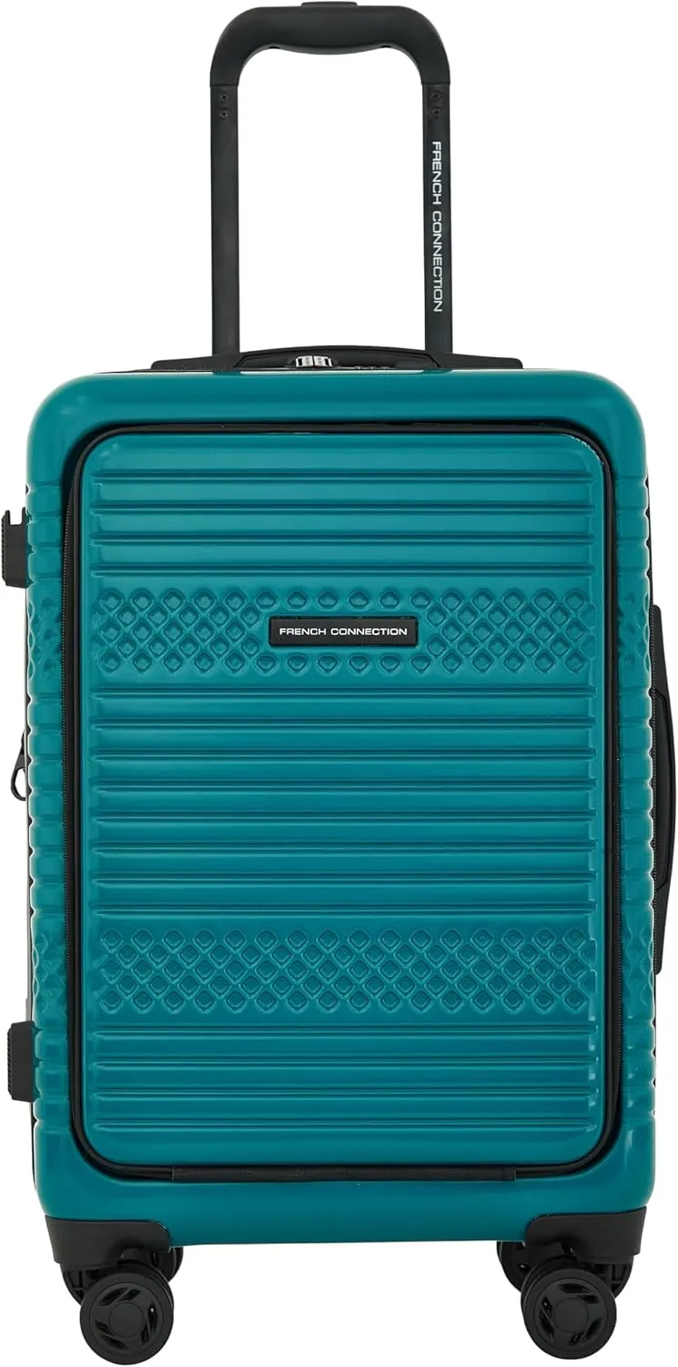 French Connection 5 Piece Mersai Luggage Travel Set, Deep Lake