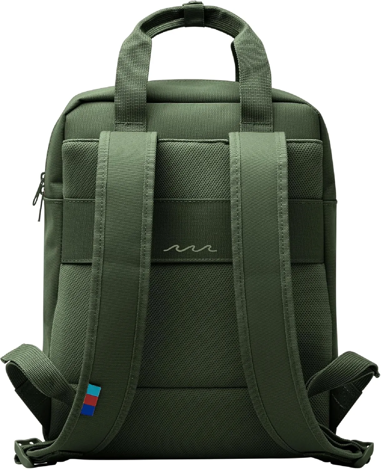 GOT BAG - Daypack Backpack, Hiking & Travel with a 13 Laptop Sleeve & Luggage Sleeve, Eco-Conscious Bag Made of Recycled Ocean Impact Plastic (Algae Color)