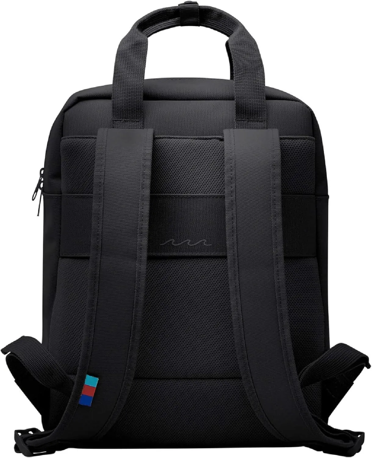 GOT BAG - Daypack Backpack, Hiking & Travel with a 13 Laptop Sleeve & Luggage Sleeve, Eco-Conscious Bag Made of Recycled Ocean Impact Plastic (Black Color)