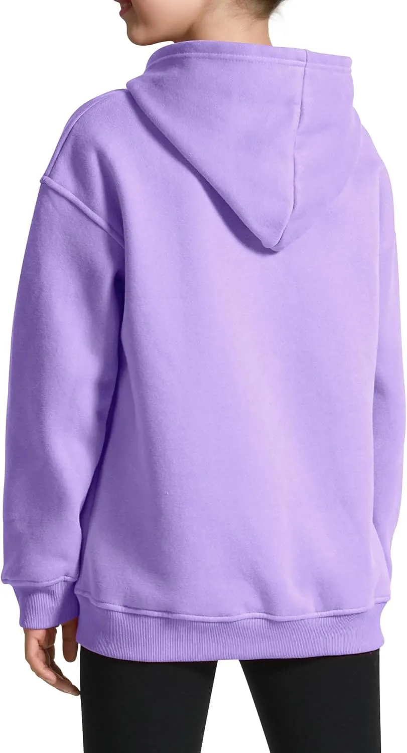 KEREDA Hoodies for Teen Girls Fashion Sweatshirt Fleece Pullover Tops Kids Clothes 7-14 Years