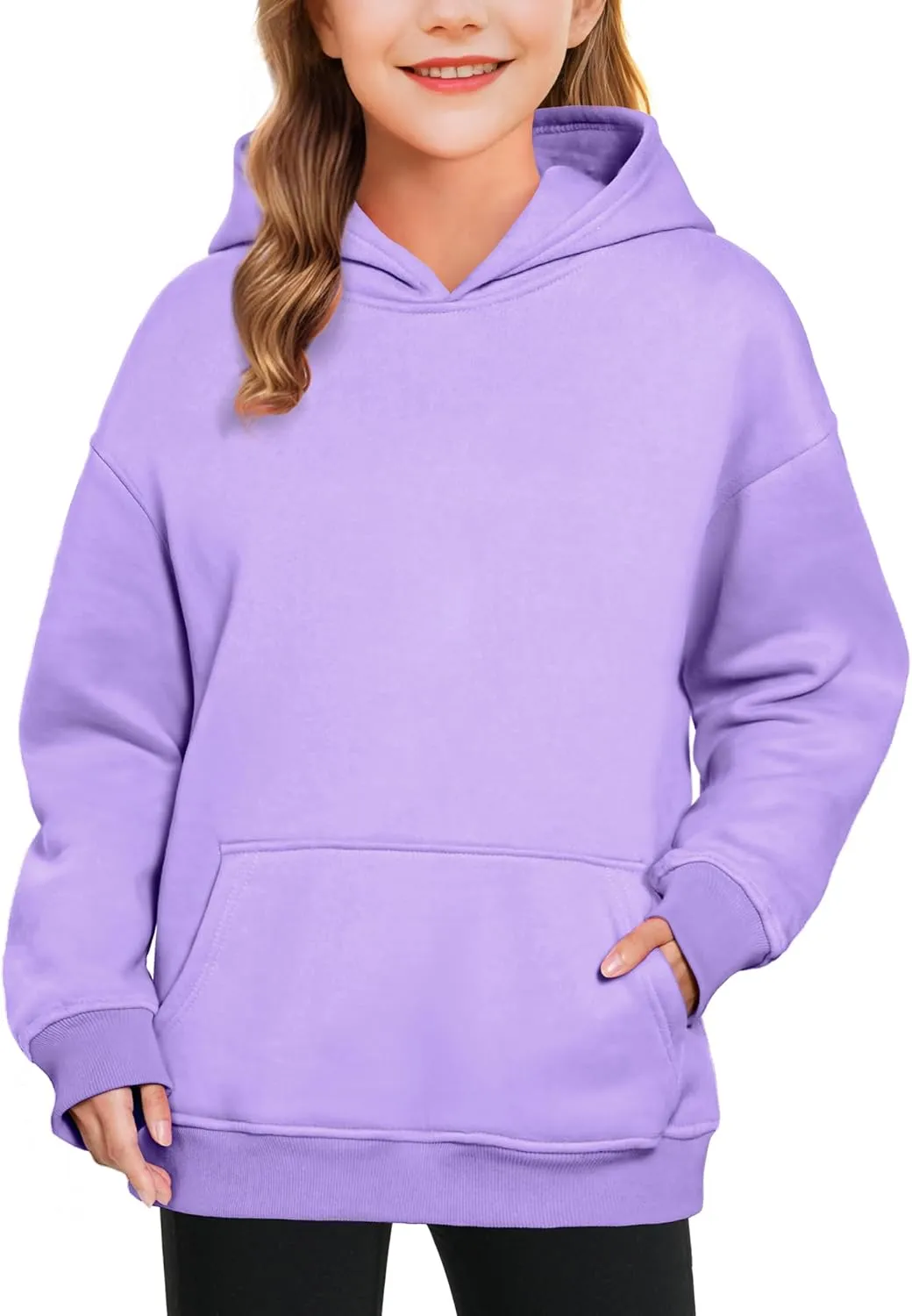 KEREDA Hoodies for Teen Girls Fashion Sweatshirt Fleece Pullover Tops Kids Clothes 7-14 Years