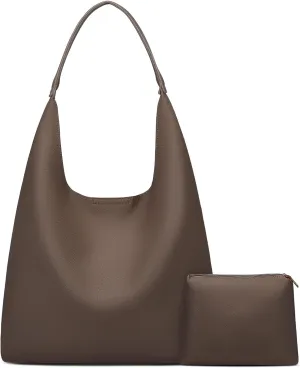 KKXIU Hobo Bags for Women Soft Vegan Leather Tote Purse Bag Slouchy Shoulder Handbag