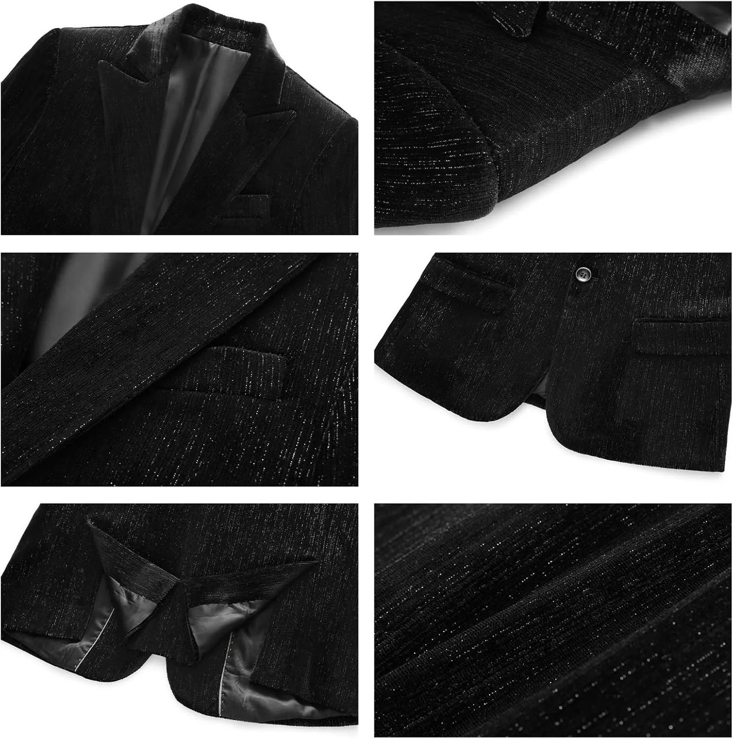 Lamgool Boys Velvet Suit 2 Piece Slim Fit Tuxedo Formal Outfit with Blazer Jacket Pant for Kids Wedding Ring Bearer Size 6-20