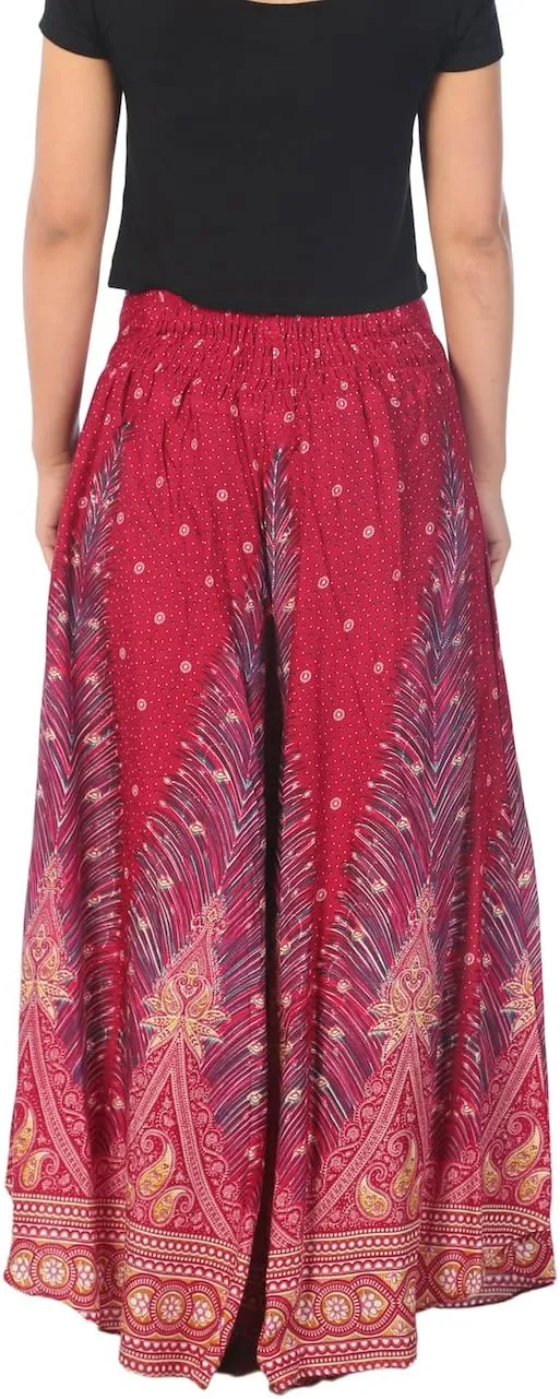 Lannaclothesdesign Palazzo Pants for Women Wide Leg Boho Harem Yoga Pants S M L XL Sizes