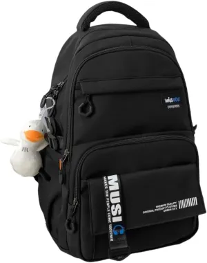 Laptop Backpack for Big Student,Cute Large BookBags for Teen Girls & College Students,Women Daypack-Black