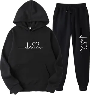 Lounge Sets for Women Two Piece Outfits Sweatsuits Graphic Hoodies Sweatpants 2 Piece Tracksuit Set 2024 Fall Trendy