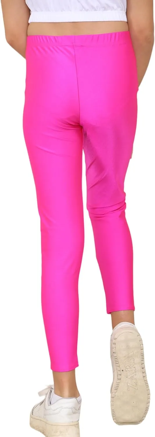 Loxdonz Girls Athletic Leggings Kids Dance Workout Running Yoga Pants Ballet Gymnastics Tights
