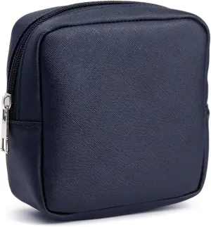 Makeup Bag Travel Cosmetic Case Toiletry Bag with Zipper, Portable Make Up Organizer Traveling Compact Car Bag for Essentials (Black)