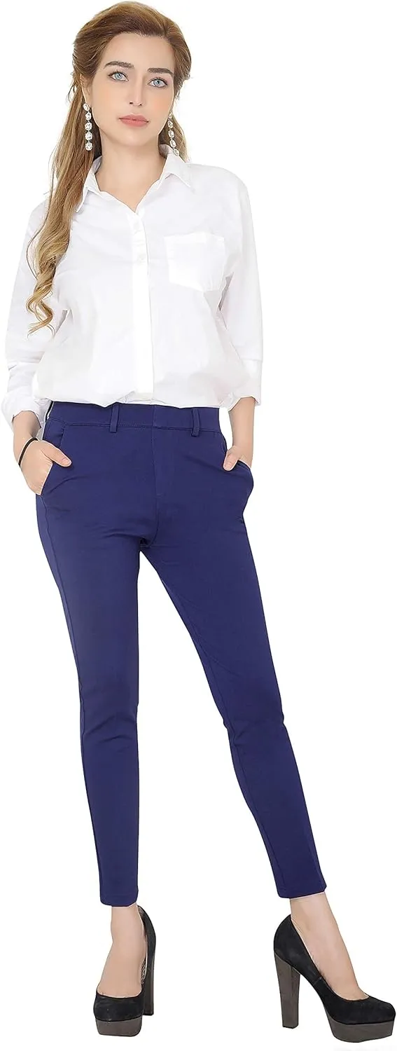 Marycrafts Women's Pull On Stretch Yoga Dress Business Work Pants