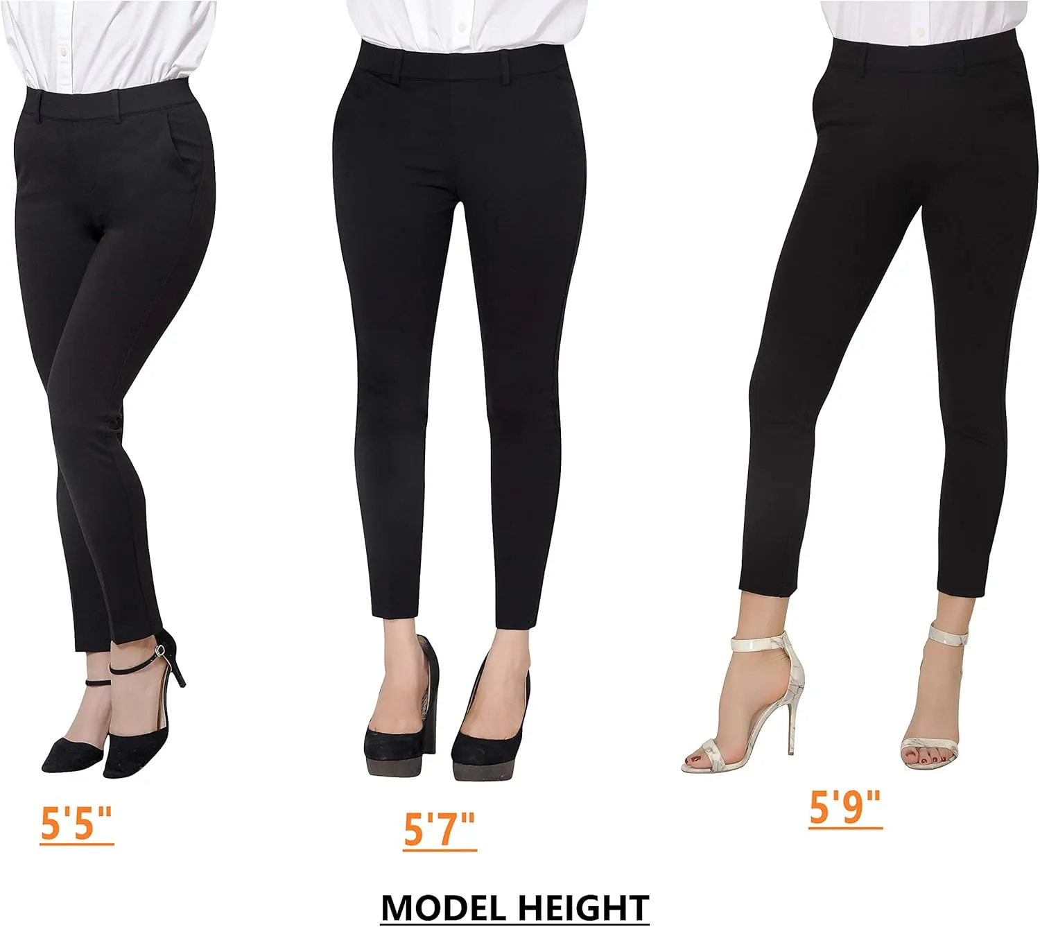Marycrafts Women's Pull On Stretch Yoga Dress Business Work Pants