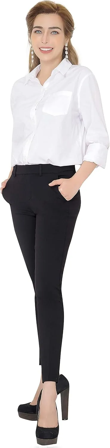 Marycrafts Women's Pull On Stretch Yoga Dress Business Work Pants