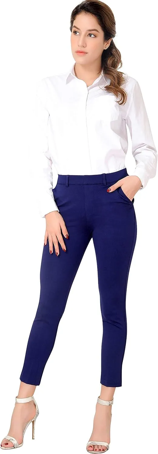Marycrafts Women's Pull On Stretch Yoga Dress Business Work Pants