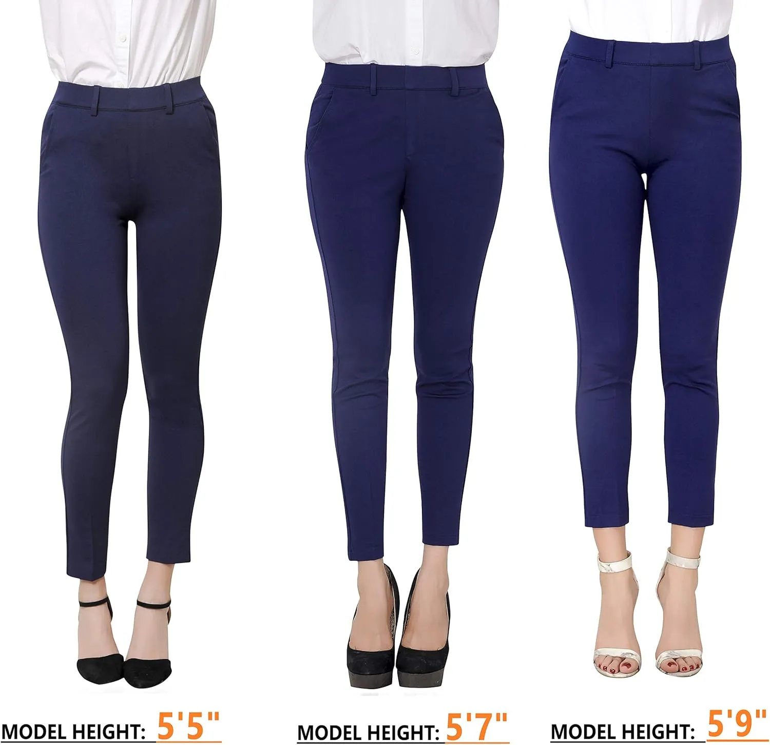 Marycrafts Women's Pull On Stretch Yoga Dress Business Work Pants