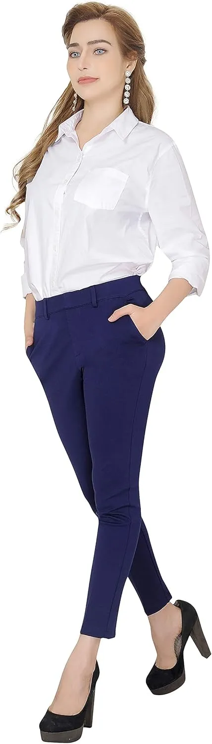 Marycrafts Women's Pull On Stretch Yoga Dress Business Work Pants