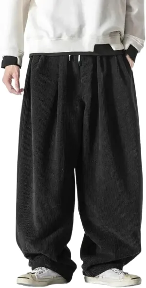 Men Casual Wide Leg Pants Streetwear Harem Pants Mens Long Trousers Loose Male Oversized Harajuku Trousers