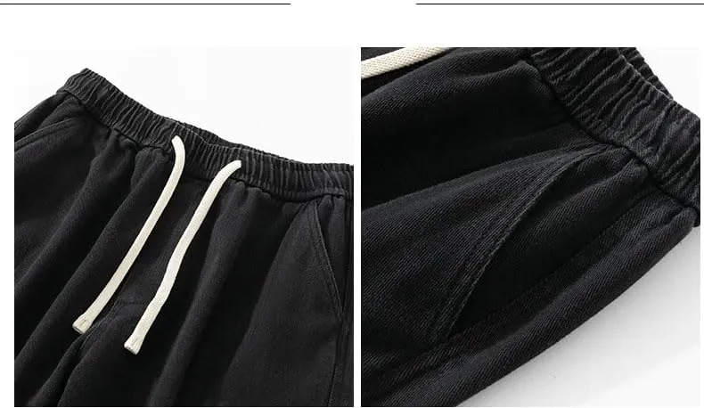 Men Outdoor Harem Trousers Multi-Pockets Sweatpants Cotton Baggy Cargo Pants