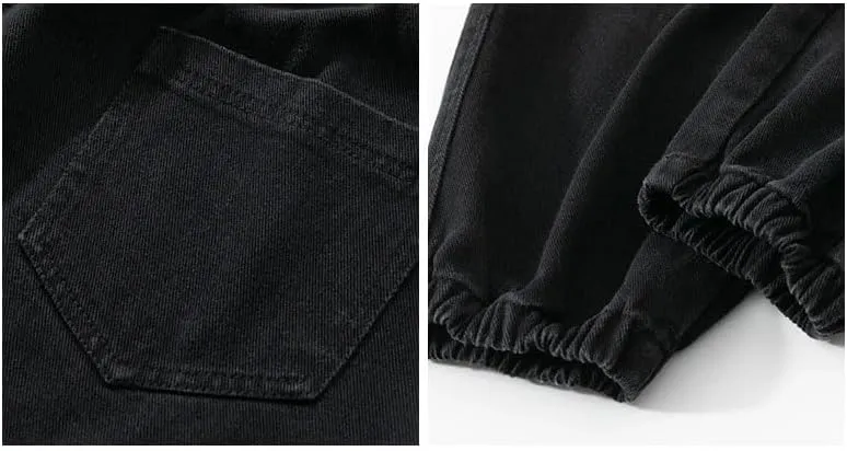 Men Outdoor Harem Trousers Multi-Pockets Sweatpants Cotton Baggy Cargo Pants