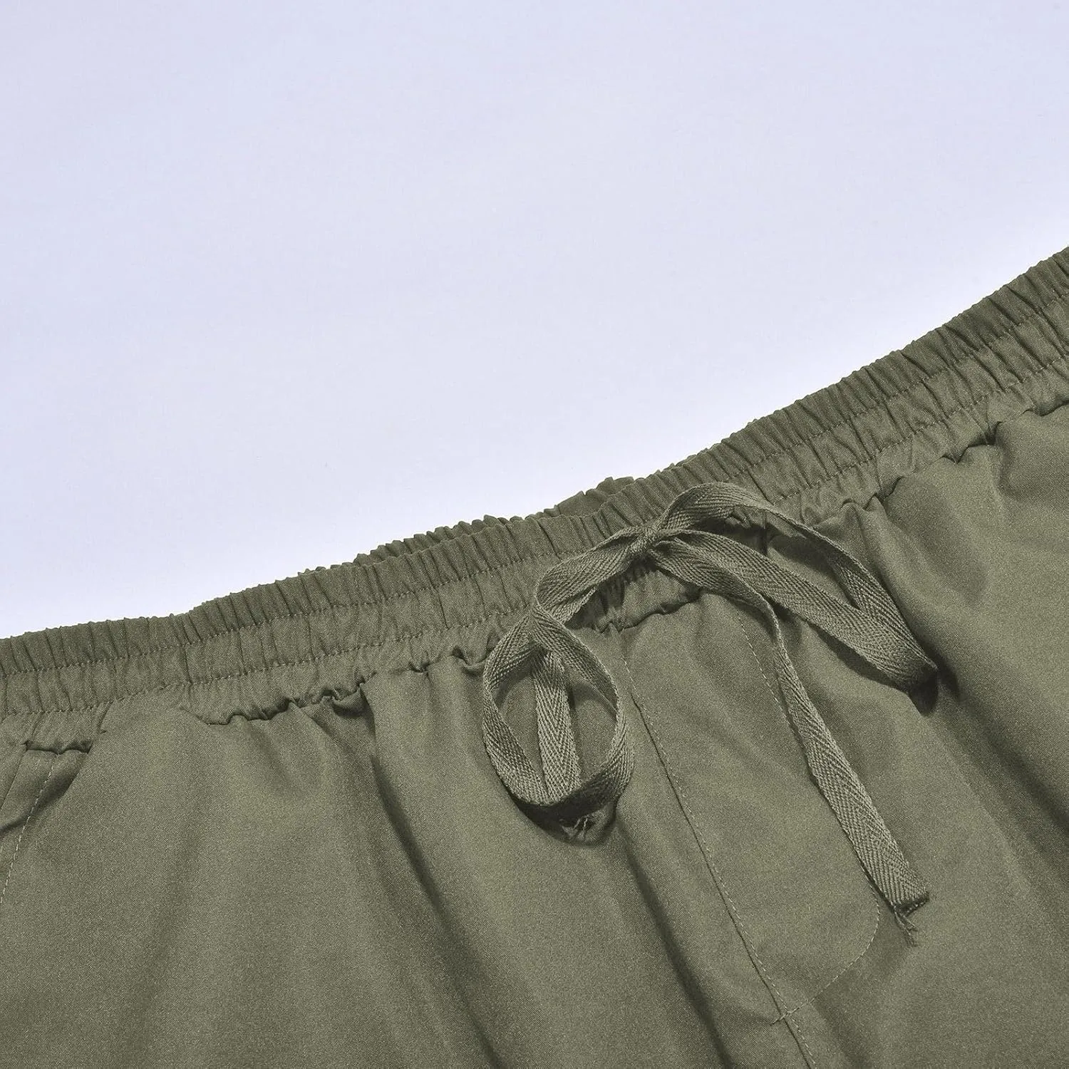 Men's 2025 Summer Casual Cargo Sweatpants, Loose Fit Waist Drawstring Joggers Tactical Pants for Men with Multi Pockets