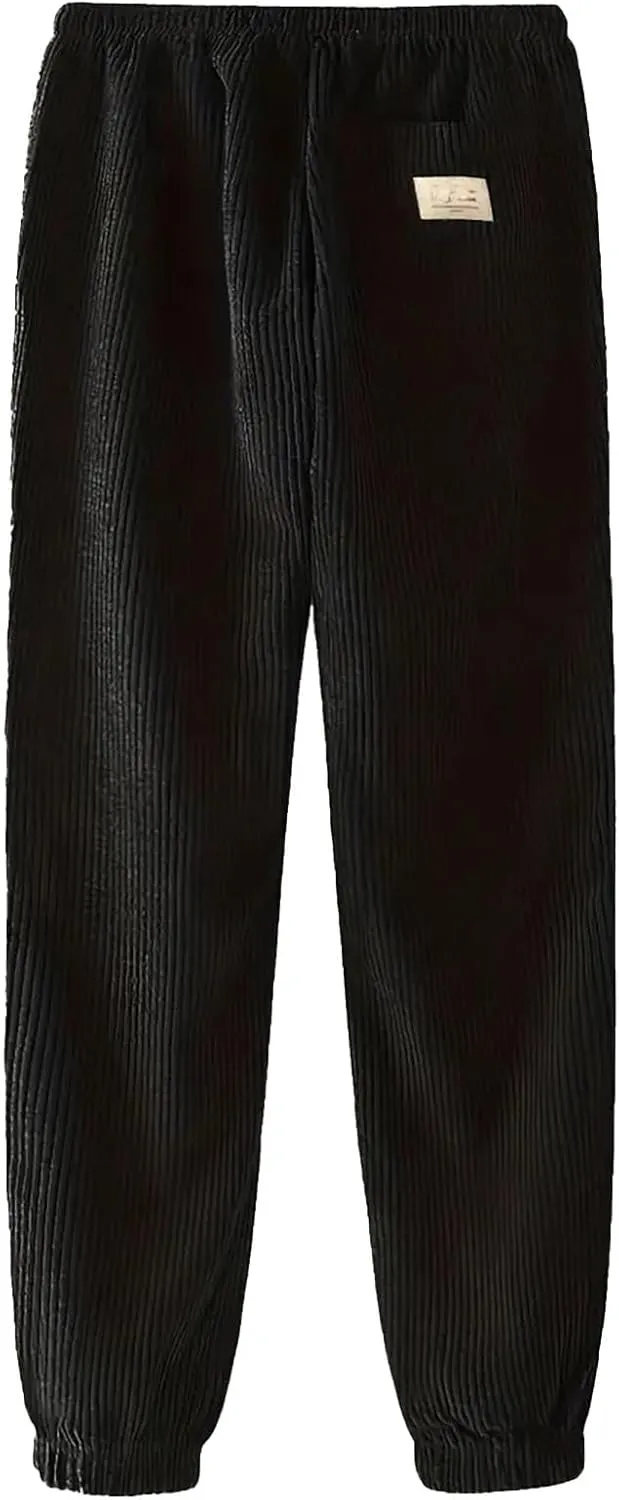 Men's Casual Pants, Beach Summer Elastic Waist Drawstring Pants Lightweight Linen Trousers Ankle Tied Sweatpants for Men