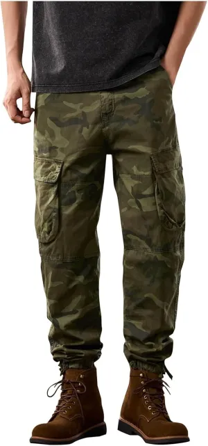 Mens Cycling Bib PantsCasual Cargo Pants for Men Twill Chino Pants Loose Fit Joggers Hiking Trousers Gym Sweatpants OverallsChino Pants